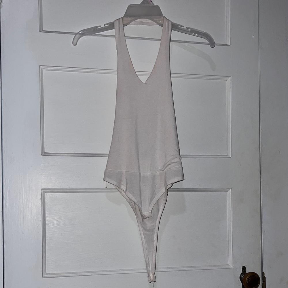 White Sleeveless Bodysuit